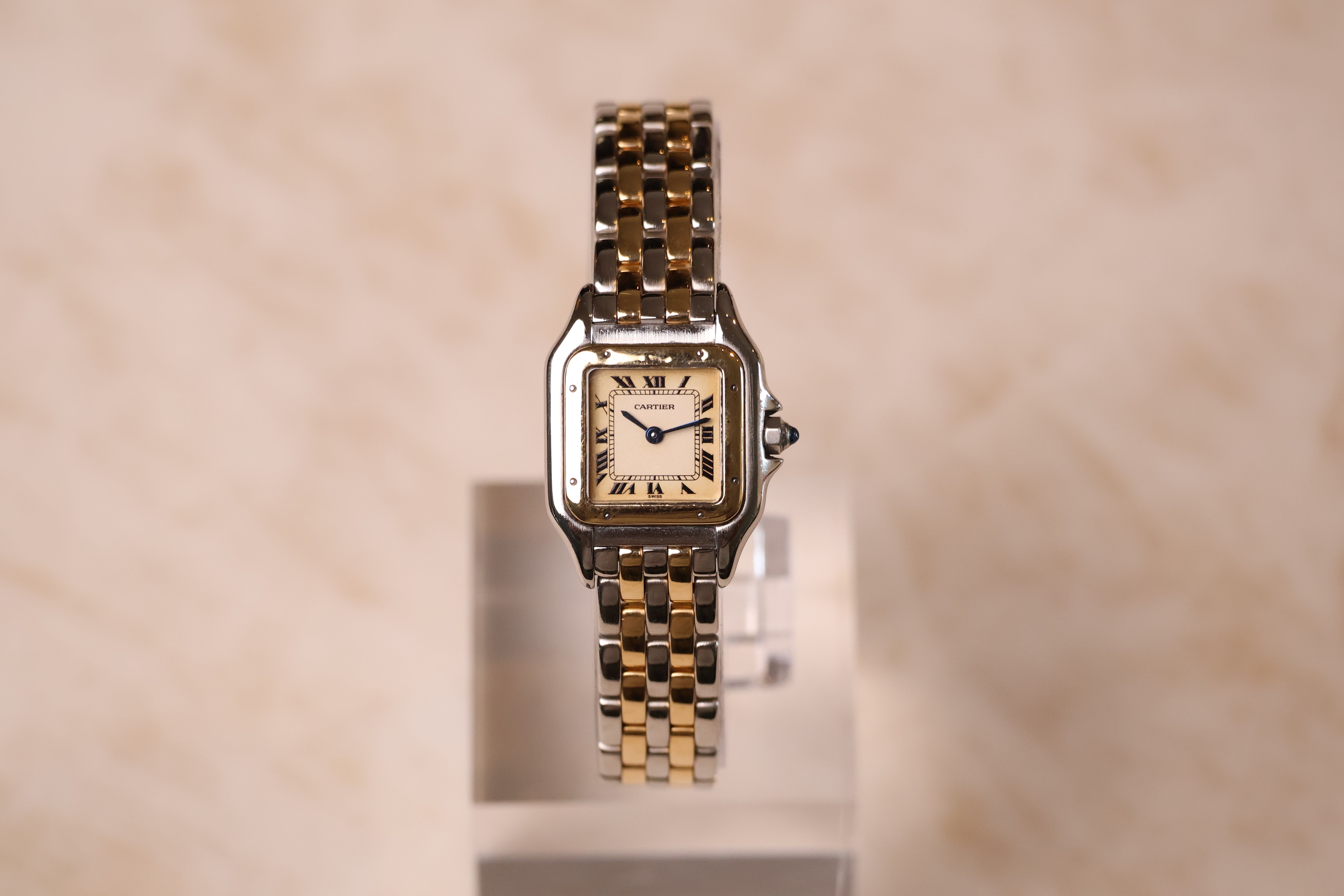 Cartier Panthère de Cartier Small pre-owned geelgoud elegant dameshorloge