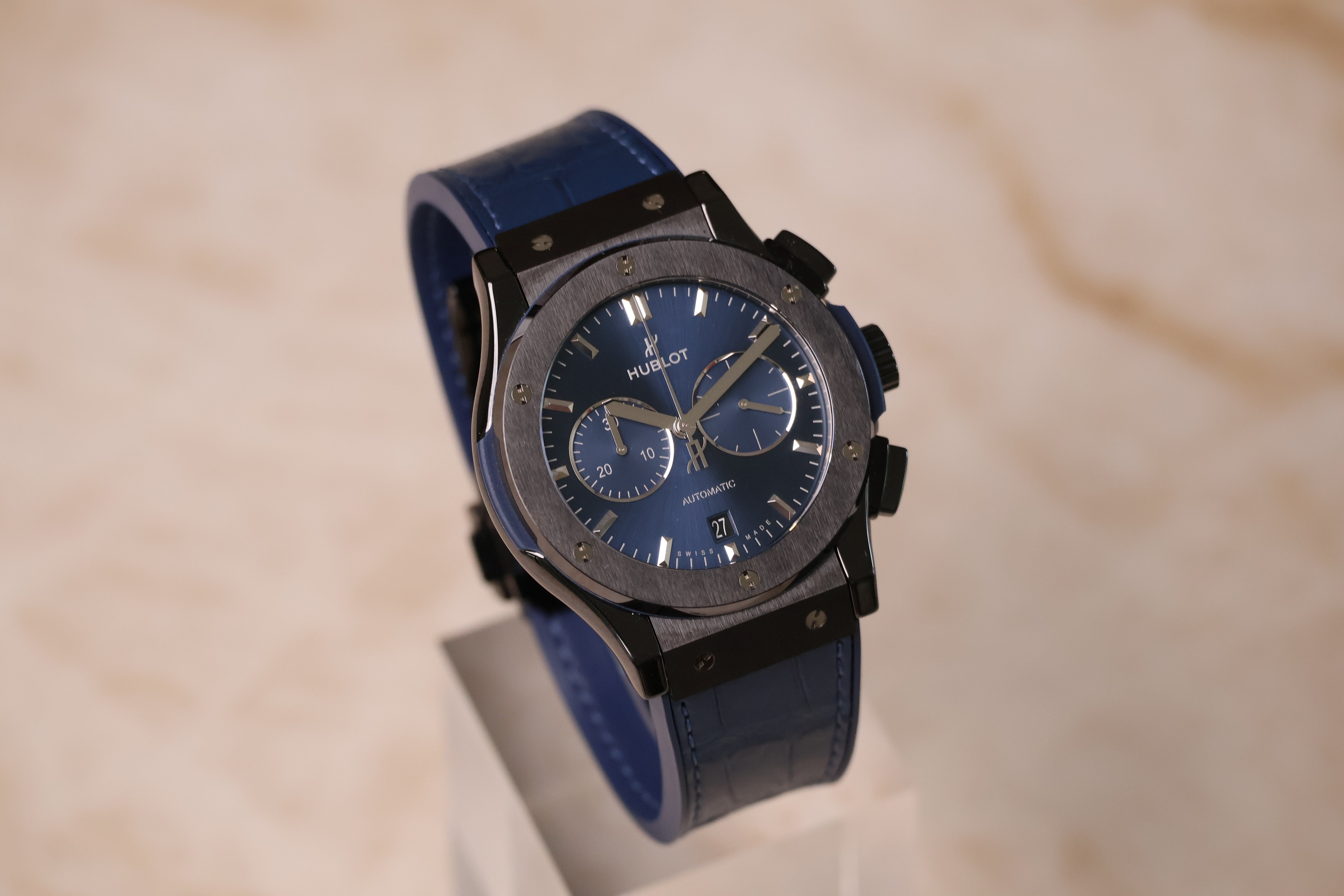 Hublot Classic Fusion Chronograph Ceramic Blue 541.CM.7170.LR pre-owned