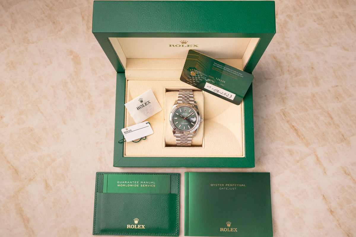 Rolex Datejust 41 Mint Green – Ref. 126334 2023