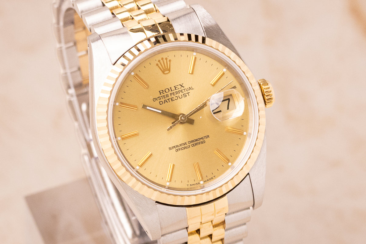 Rolex Datejust 36 Champagne Two-Tone – Ref. 16233