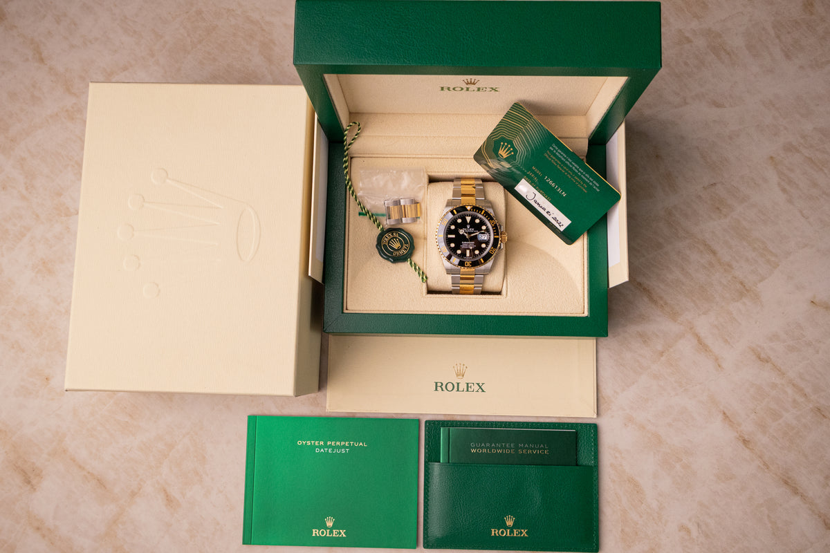 Rolex Submariner Date Two-Tone Black – Ref. 126613LN