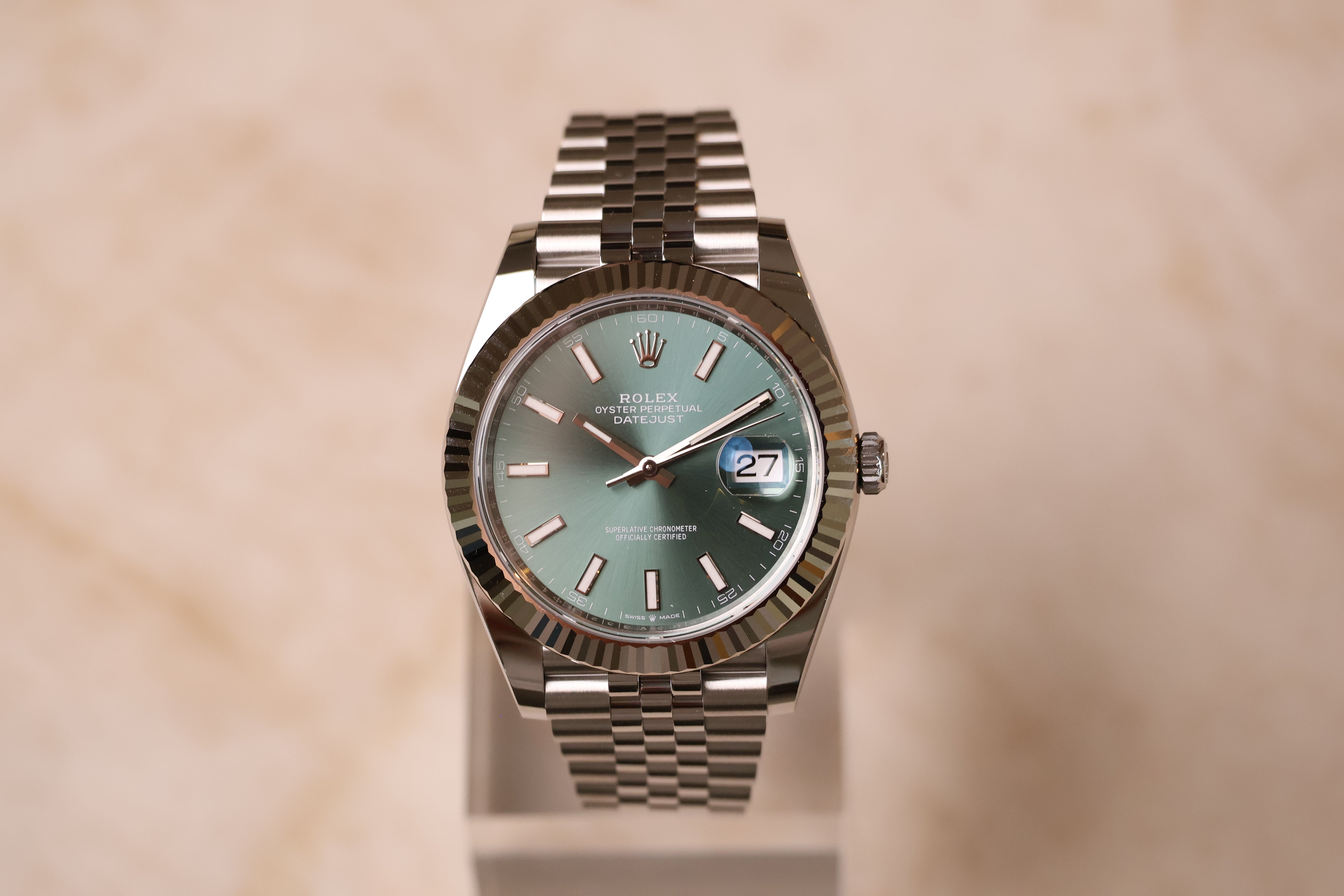 Rolex Datejust 41 mm Mint Groen