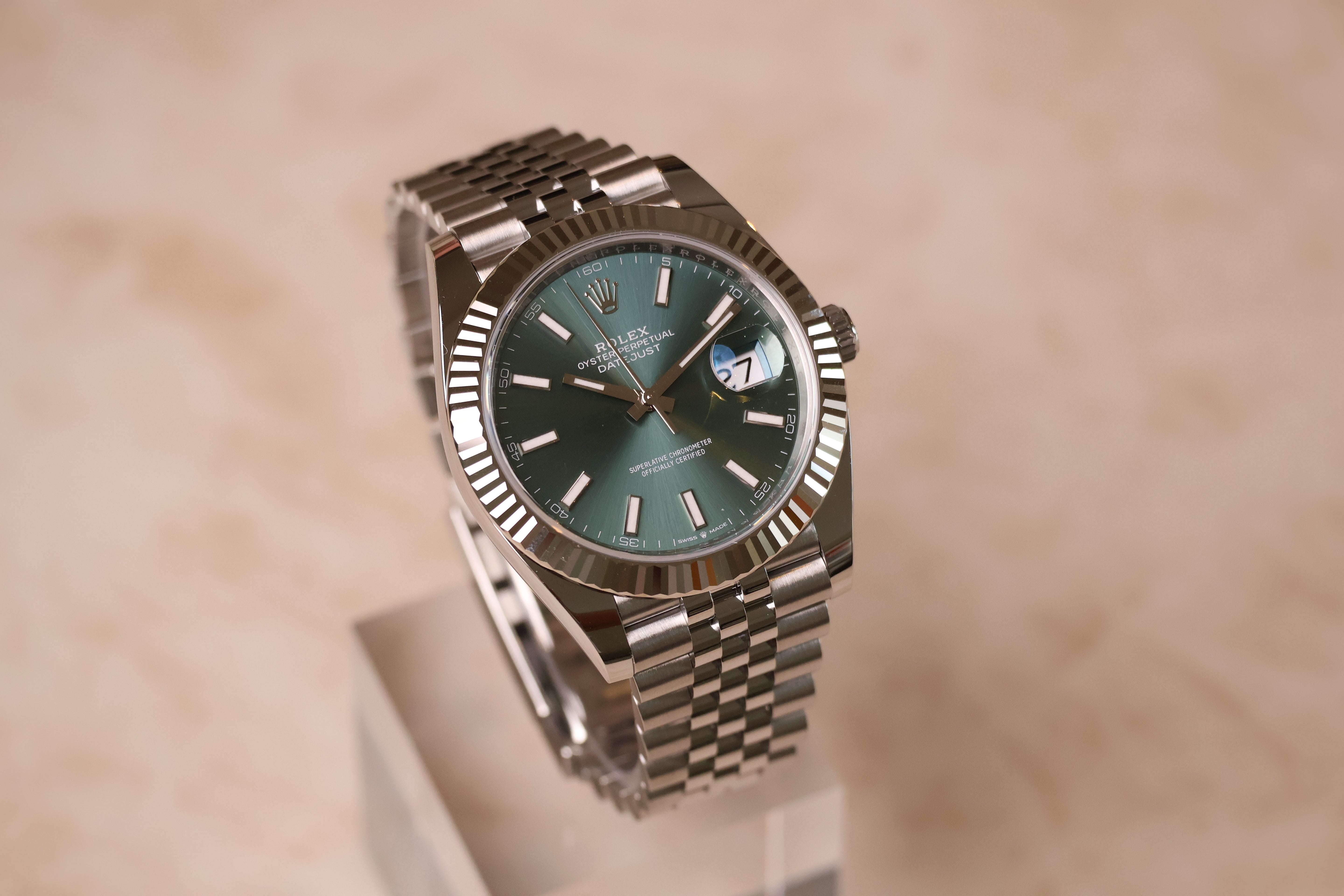 Rolex Datejust 41 mm Mint Groen