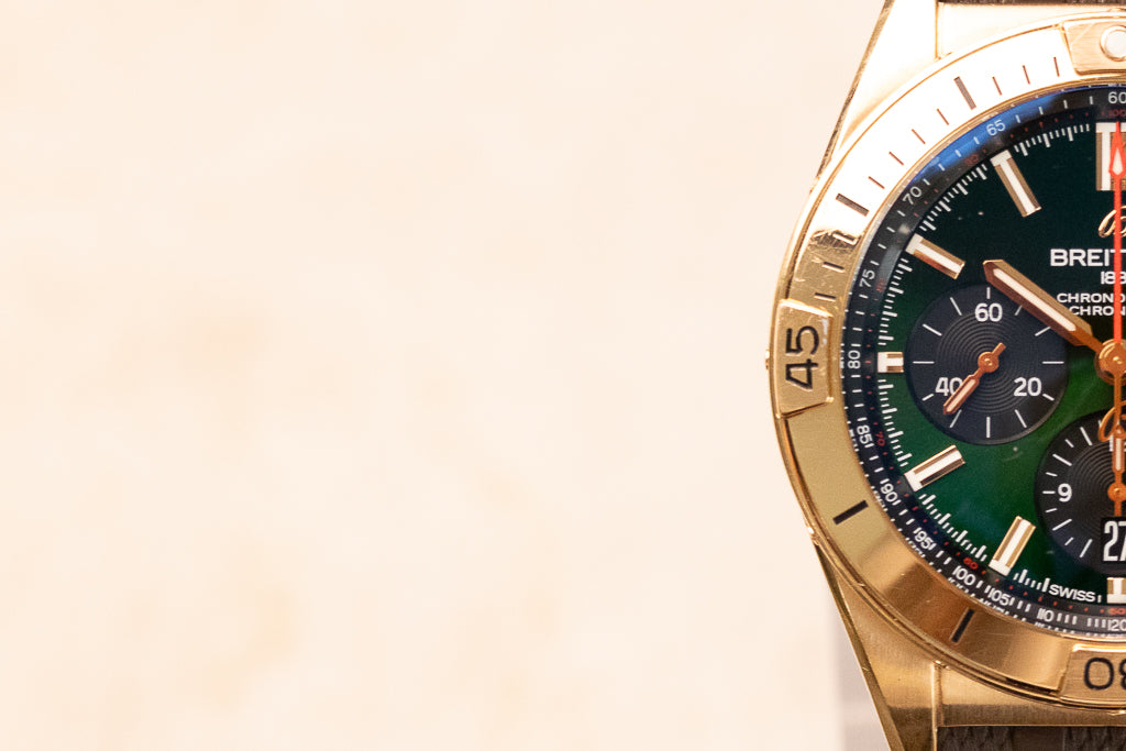 Breitling Chronomat B01 42 Red Gold Green – Ref. RB0134