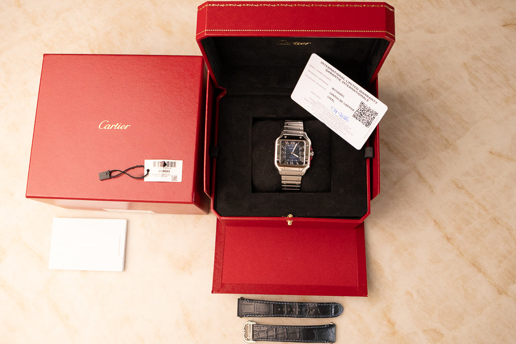 Cartier Santos de Cartier Medium Blue – Ref. WSSA0063 2026