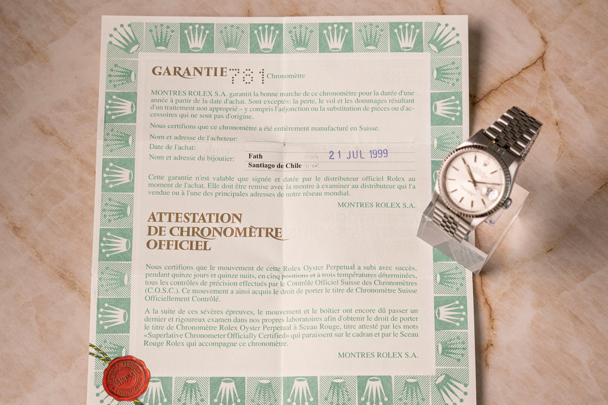 Rolex Datejust 36 Ivory – Ref. 16234