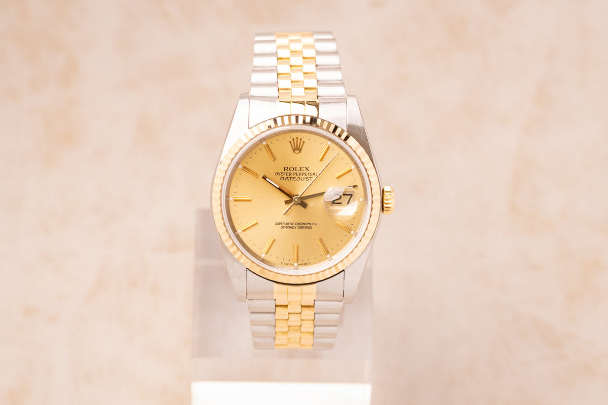 Rolex Datejust 36 Champagne Two-Tone – Ref. 16233