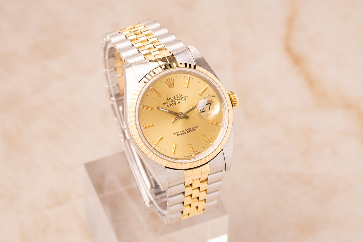 Rolex Datejust 36 Champagne Two-Tone – Ref. 16233